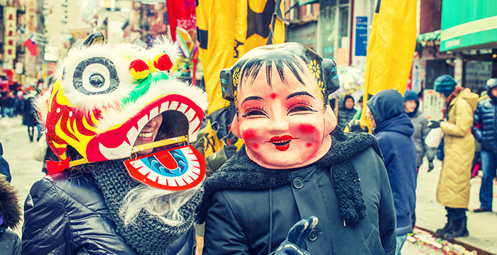 who made chinese new year masks