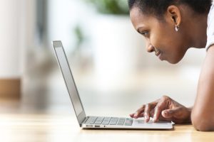woman on laptop