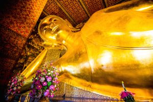 Buddha Reclining at wat pho inthailand