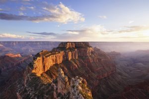 Wotans Throne, Cape Royal at Sunset, Grand Canyon North Rim, AZ