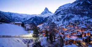 Zermatt Village with Matterhorn