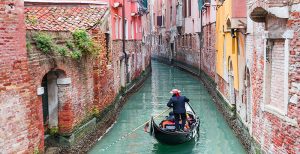 Gondolier in Italy