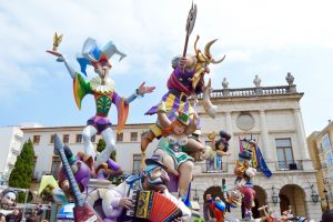 fallas festival statue