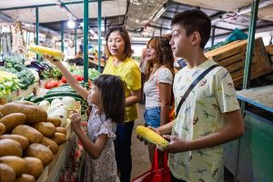 Family Shopping at a Market Moving Internationally Must Have Checklist 2025