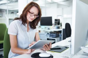 Keeping herself updated with the latest business news