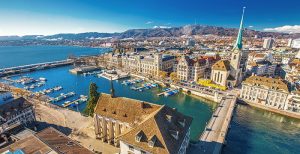 zurich lake from above