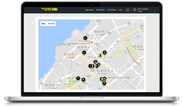 Receive Money Western Union - find the nearest western union agent location in kuwait