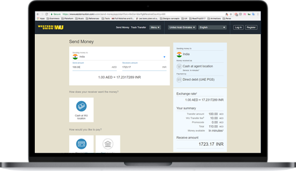 Send Money Online To India Western Union Uae - 