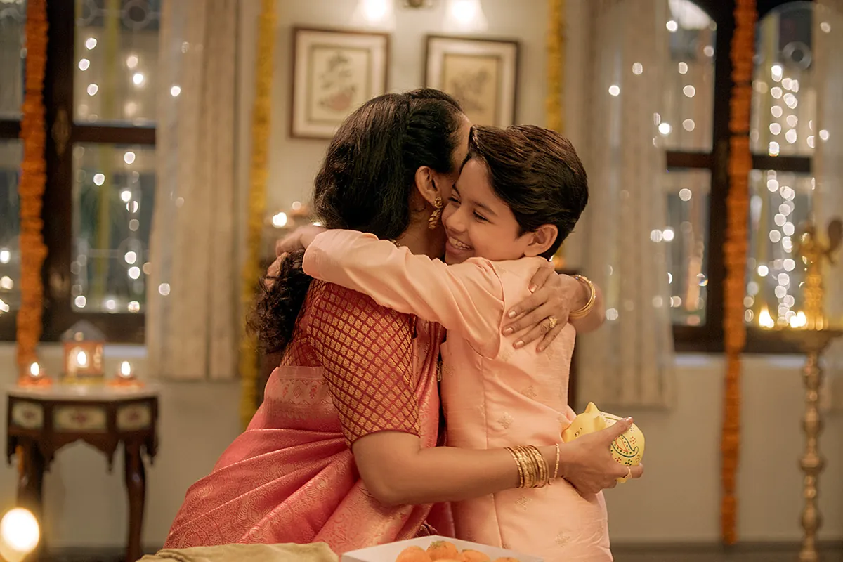 diwali-mother-and-son