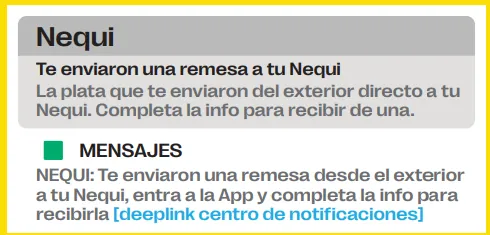 NEQUI notification